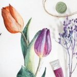 Watercolor Botanical Series: Paint Tulips Step by Step