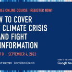 Learn to cover climate change and combat disinformation in a new Knight Center course. Sign up now. It's free! | Knight Center for Journalism in the Americas – Knight Center for Journalism in the Americas